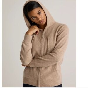 Quince 100% Mongolian Cashmere Sweater Hoodie Sz Medium Unisex